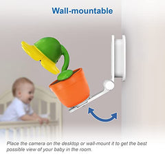 VTech 1080p WiFi Yellow Daisy Remote Access Video Baby Monitor with Night Light, RM9751