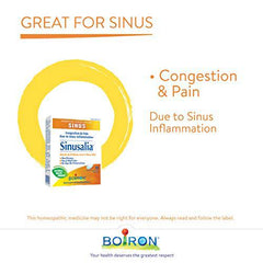 Boiron Sinusalia, 60 Tablets, Homeopathic Medicine for Nasal Congestion and Pain Related to Sinus Inflammation Like Stuffy Nose and Sinus Pressure, Non-Drowsy, For Ages 4 to Adult