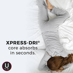 U by Kotex Dreamwear Overnight Period Underwear for Women, Disposable, Small/Medium, 18 Count (3X6)