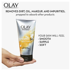 Olay Regenerist Vitamin C + Peptide 24 Brightening Facial Cleanser, 150 mL