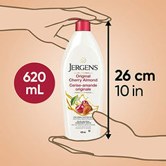 Jergens Original Cherry Almond Moisturizer & Body Lotion for Dry Skin (620 mL)