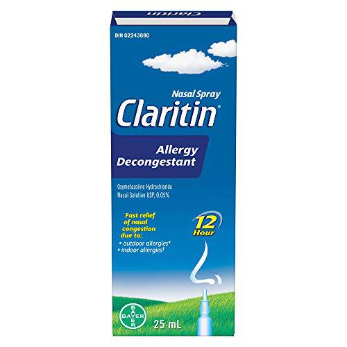 Claritin Allergy Decongestant Nasal Spray, Fast Acting Relief, 25ml