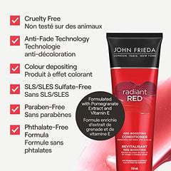 John Frieda Radiant Red Red Boosting Conditioner for Replenished Natural Red Tones (250 mL)