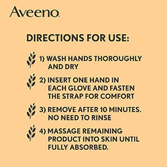 Aveeno Repairing CICA Hand Mask - Shea Butter, Prebiotic Oat - Dry Skin - Fragrance Free, 2 count, 40 grams each