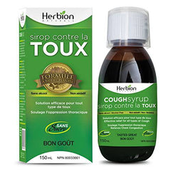 Herbion Naturals Sugar-Free Cough Syrup 5 fl oz - Effective Relief For All Types Of Cough, Chest Congestion, Soothes Throat, Promotes Healthy Bronchial Function