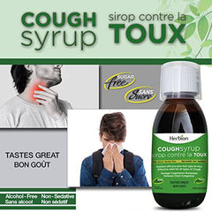 Herbion Naturals Sugar-Free Cough Syrup 5 fl oz - Effective Relief For All Types Of Cough, Chest Congestion, Soothes Throat, Promotes Healthy Bronchial Function