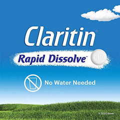 Claritin Rapid Dissolve Allergy Medicine, 24-Hour Non-Drowsy Relief 10 mg, 30 Tablets