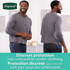 Depend Fresh Protection Adult Incontinence Underwear for Men (Formerly Depend Fit-Flex), Disposable, Maximum, Large, Grey, 17 Count