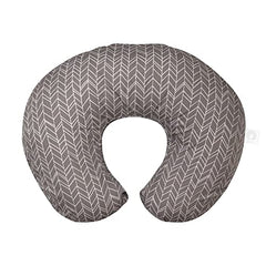 Boppy Nursing Pillow Original Support, Gray Chevron Stripe, Ergonomic Nursing Essentials for Bottle and Breastfeeding, Firm Fiber Fill, with Removable Nursing Pillow Cover, Machine Washable