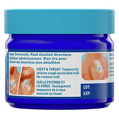 Vicks VapoRub Nasal Decongestant, Cough Suppressant, Relief from Cold, Aches, & Pains, Chest Rub Ointment, Original scent, 50 g/57 mL