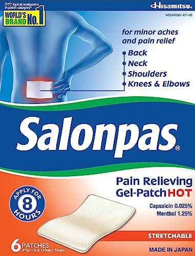 Salonpas Pain Relieving Gel Patch Hot 6 count