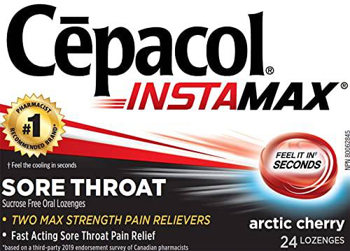 Cepacol® Instamax Arctic Cherry, Sore Throat Lozenges - Zecoya