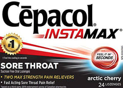 Cepacol® Instamax Arctic Cherry, Sore Throat Lozenges - Zecoya