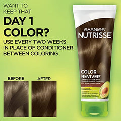 Garnier Nutrisse Cream Reviver,Colour-Treated Hair Treatment, Cool Brown, Revive your hair to day 1 colour, Nourished Hair Enriched with Avocado Oil, 125 ml