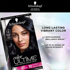 Schwarzkopf Color Ultime Permanent Hair Color Cream, 1.4 Sapphire Black, 1 Count