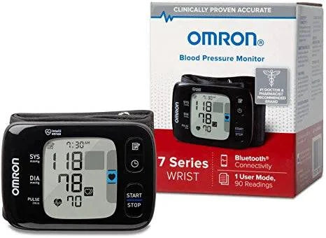 OMRON 7 Series Wireless Wrist Blood Pressure Monitor, Black