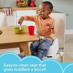 Fisher-Price Portable Toddler Dining Chair Simple Clean & Comfort Booster with Contoured Seat and Harness, Panda