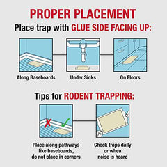 Pest Glue Trap by Catchmaster - 36 Boards Pre-Baited, Ready to Use Indoors. Rodent Mouse Rat Insect Sticky Adhesive Simple Easy Simple Non-Toxic - Made in the USA