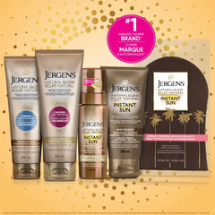 Jergens Natural Glow Instant Sun Sunless Tanning Moisturizer + Bronzer, Light Bronze (180 mL) (Packaging May Vary)