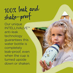 Tommee Tippee Superstar Straw Insulated Sippy Cup for Toddlers, INTELLIVALVE 100% Leak-Proof & Shake-Proof | BACSHIELD Antimicrobial Technology (9oz, 12+ Months, 2 Count)