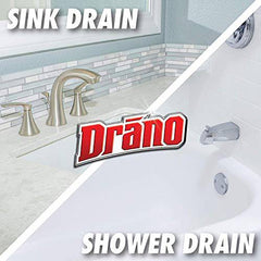 Drano Max Gel Drain Clog Remover and Cleaner, Unclogs and Removes Blockages from Showers and Sinks, 2.3L - Zecoya