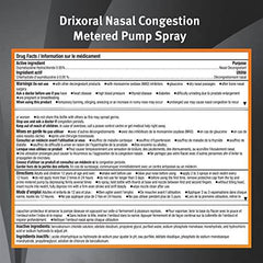 Drixoral Nasal Congestion Spray, Soothes and Moisturizes Dry and Irritated Nasal Passages, 25ml