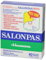 Salonpas Pain Relieving Patch – 40 Patches