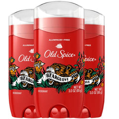 Old Spice Aluminum Free Deodorant for Men, Bearglove, 48 Hr. Protection, 255g (3.0 oz), Pack of 3