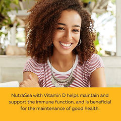 Nature's Way NutraSea Omega-3 and Vitamin D Supplement - Fish Oil with EPA and DHA – Support Healthy Heart and Brain, Help Build Strong Bones and Teeth & Help Support Immune System - Grapefruit Tangerine, 500 ml Liquid