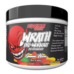 Red Demon Wrath Pre-workout - Intense Pumps, Endless Energy, Great Focus - 20 servings, Gummi Worm