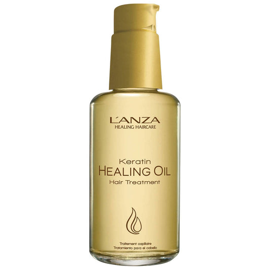 L'ANZA Keratin Healing Oil Treatment - Restores, Revives, and Nourishes Dry Damaged Hair & Scalp, With Restorative Phyto IV Complex, Protein, and UV Protection