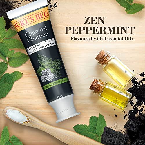 Burt’s Bees Toothpaste, Fluoride Free, Charcoal, Zen Peppermint - Zecoya