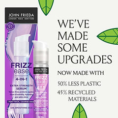 John Frieda Frizz Ease Extra Strength Serum for Frizz-Free Hair, Ideal for Thick, Coarse Hair (50 mL)