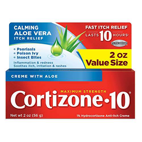 Cortizone 10 Maximum Strength, Transparent, Aloe vera, 2 Oz