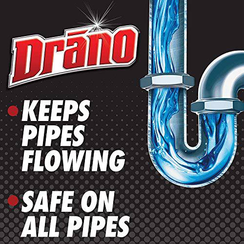 Drano Max Gel Drain Clog Remover and Cleaner, Unclogs and Removes Blockages from Showers and Sinks, 2.3L - Zecoya