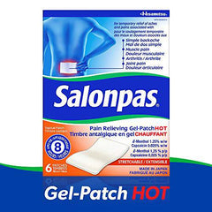 Salonpas Pain Relieving Gel Patch Hot 6 count