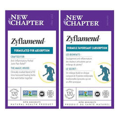 New Chapter Joint Supplement + Herbal Pain Relief - Zyflamend Whole Body for Healthy Inflammation Response - 120 ct