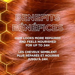 Garnier Repairing Conditioner, With Acacia Honey and Beeswax, Repairs Split Ends and Breakage, Nourishes Hair, Strengthens and Protects, For Damaged Hair, Paraben-Free, Whole Blends Honey Treasures, 1180ml