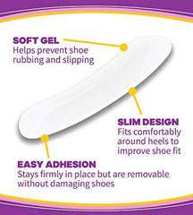 Dr. Scholl’s GEL HEEL LINERS (1 Pair), Helps Prevent Uncomfortable Shoe Rubbing at the Heel and Helps Prevent Shoe Slipping for Shoes that are Too Big