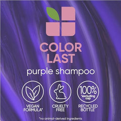 BIOLAGE ColorLast Purple Shampoo, Purple Shampoo For Blondes, Neutralizes Brassy & Yellow Hair Color, Paraben-Free Shampoo, 400 millilitres