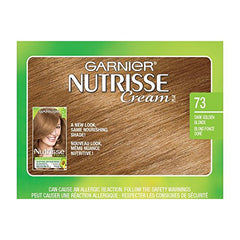 Garnier Nutrisse Cream, Permanent Hair Colour, 73 Dark Golden Blonde, 100% Grey Coverage, Nourished Hair Enriched With Avocado Oil, 1 Application