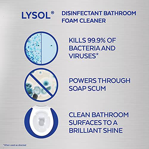 Lysol Bathroom Cleaner Spray, Bathroom Foam, Summer Fresh, 950mL, Powers Through Soap Scum - Zecoya