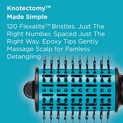 The Knot Dr. for Conair BC118C Detangling Hot Air Brush Wet/Dry Styler Teal 1 Count (Pack of 1)