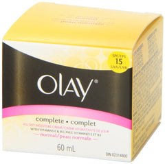 Olay Complete Daily Moisture Face Cream for Normal Skin Types with Vitamins E, Vitamin B3, Niacinamide and Vitamin C, 60 mL, Packaging may vary