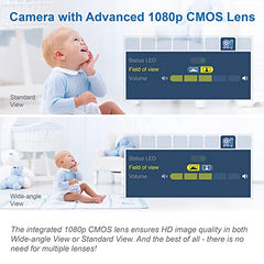 VTech Video Baby Monitor with 7” High Definition 720p Display, 360 Degree Panoramic Viewing Pan & Tilt HD Camera, VM919HD (White)