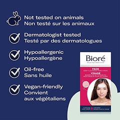 Bioré Deep Cleansing Pore Strips for Instant Facial Pore Unclogging and Blackhead Removal (8 Count)