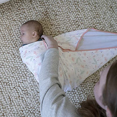 Ingenuity Naps & Nights 2-Pack Infant Swaddle Multi-Use Blanket Set- Posy