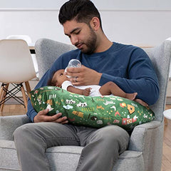 Boppy Nursing Pillow Cover, Green Farm, Cotton Blend, Fits The Original Support Boppy Pillow for Breastfeeding, Bottle Feeding, and Bonding, Cover Only, Nursing Support Pillow Sold Separately