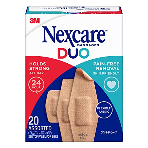 Nexcare™ Duo Bandages DSA-20-CA, Assorted Sizes, 20/pack