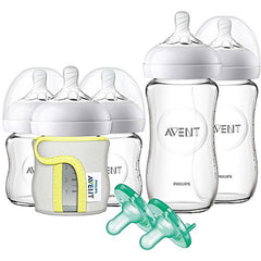 Philips Avent Natural Glass Bottle Baby Gift Set, SCD201/01